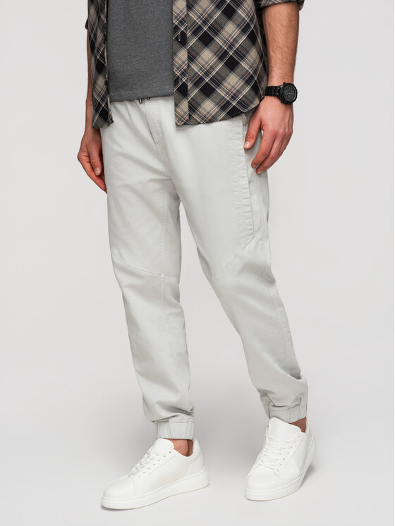Ombre Ombre Joggery P1521 Szary jasny Relaxed Fit