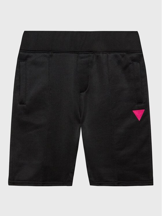 Guess Guess Sportske kratke hlače L3RD04 KBIH2 Crna Regular Fit