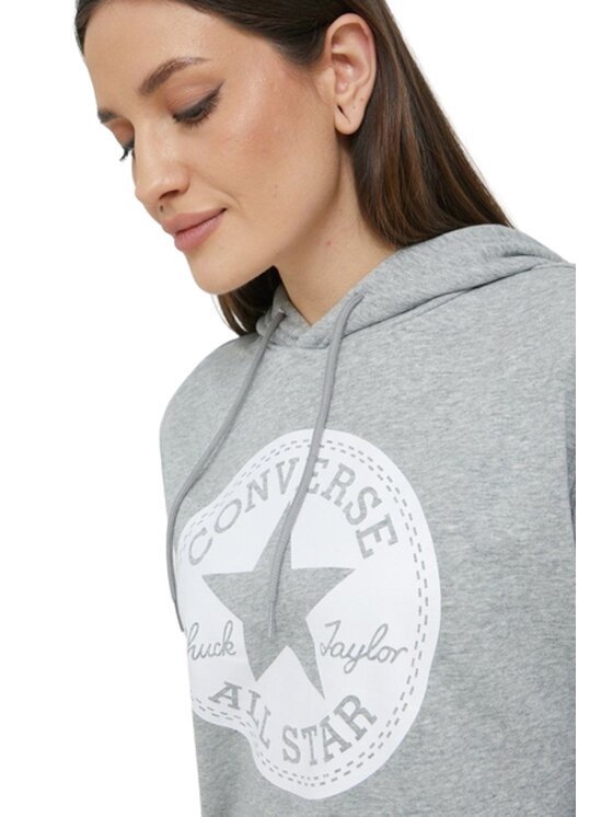 Converse Converse Bluză Chuck Patch Gri Classic Fit