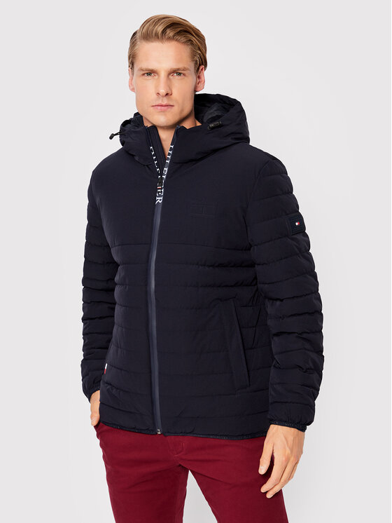 Tommy Hilfiger Tommy Hilfiger Демісезонна куртка Stretch MW0MW26874 Cиній Regular Fit