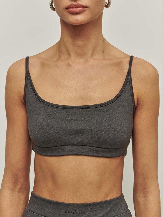 La Mania La Mania Top PALM Szary Active Fit
