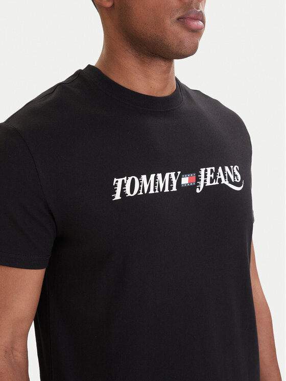 Tommy Jeans Tommy Jeans T-Shirt DM0DM22548 Czarny Regular Fit