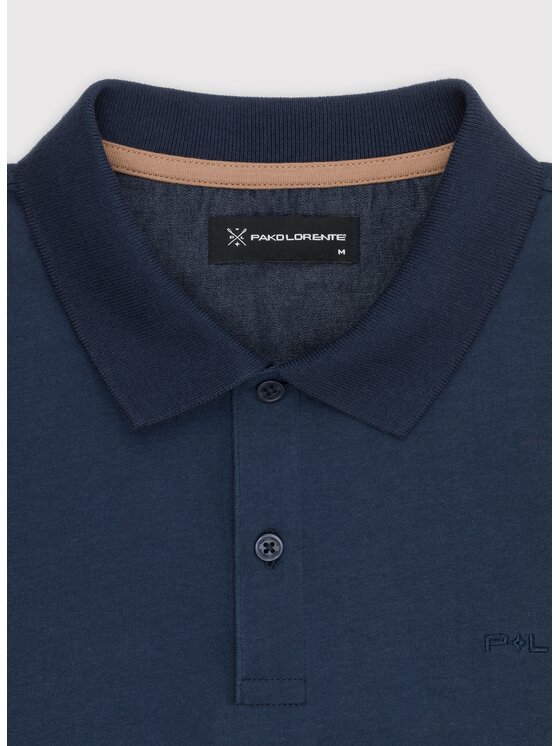 Pako Lorente Pako Lorente Polo P24SF-TX-005 Granatowy Classic Fit