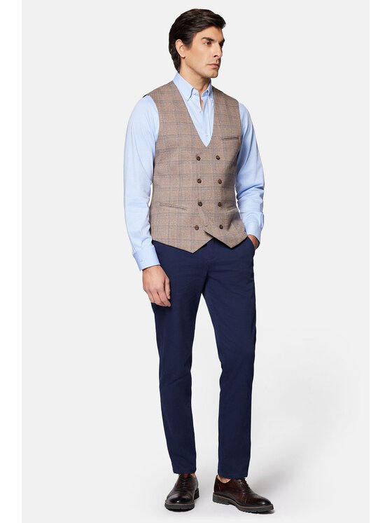 Lancerto Lancerto Kamizelka Comporta KA131124000004 Beżowy Slim Fit