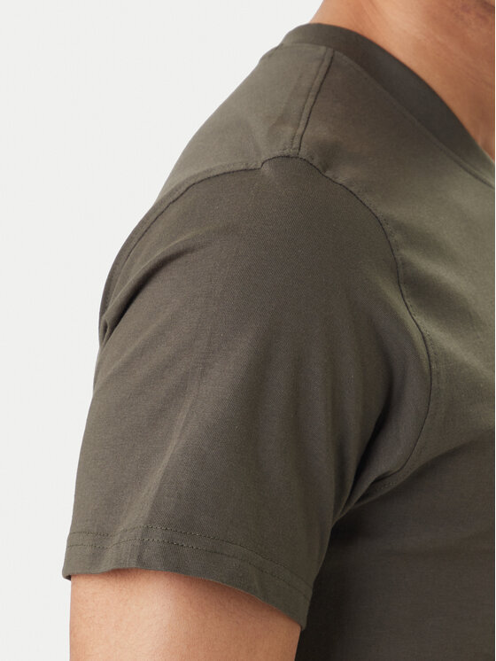 Hunter Hunter Тишърт Halton HARM0019252 Зелен Regular Fit