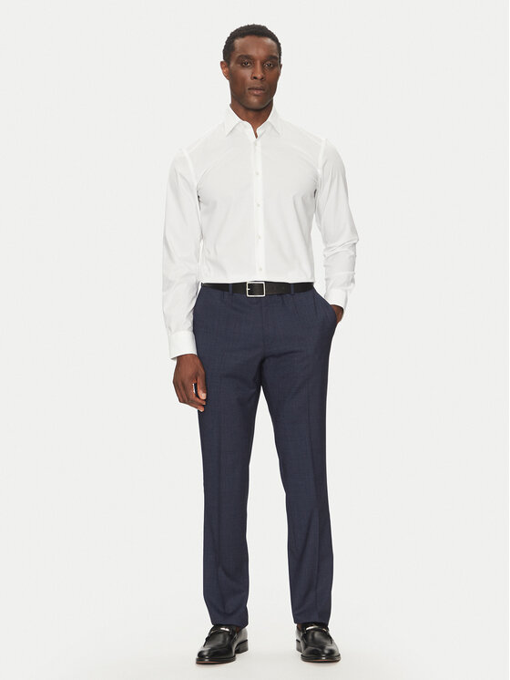 BOSS BOSS Košeľa H-Hank-Kent-C3-214 50538949 Biela Slim Fit