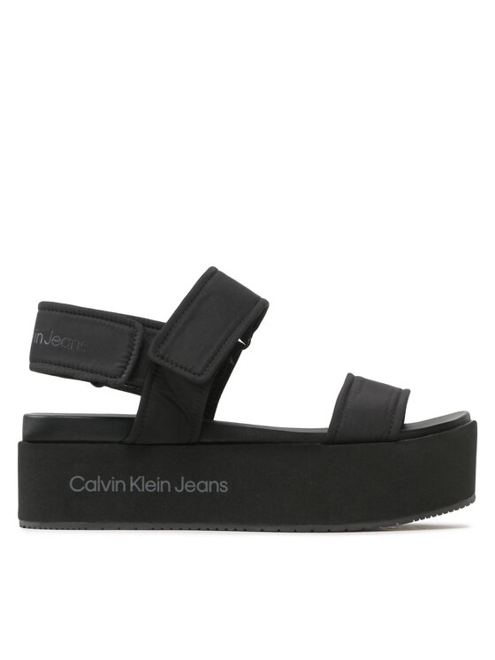Calvin Klein Jeans Calvin Klein Jeans Sandali Flatform Sandal Softny YW0YW00965 Nero