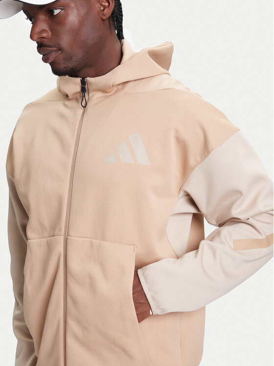 adidas adidas Majica dugih rukava Z.N.E. JY4833 Bež Regular Fit