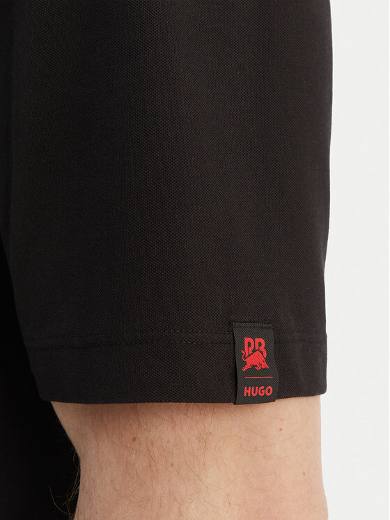 HUGO HUGO Polo Dunios_RB 50559650 Czarny Regular Fit