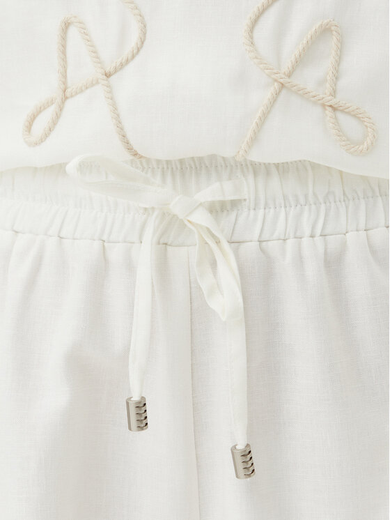 ACCESS FASHION ACCESS FASHION Kratke hlače 53-5060-133 Bijela Loose Fit