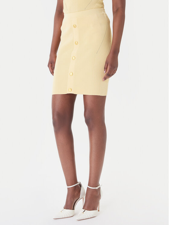 Marciano Guess Marciano Guess Minigonna G6GD09 Z0628 Giallo Classic Fit