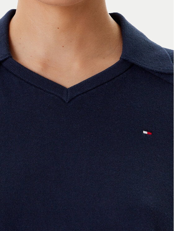 Tommy Hilfiger Tommy Hilfiger Тениска с яка и копчета WW0WW45694 Екрю Regular Fit