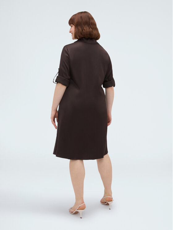 Fiorella Rubino Fiorella Rubino Sukienka wieczorowa 7038T001804N022 Brązowy Regular Fit