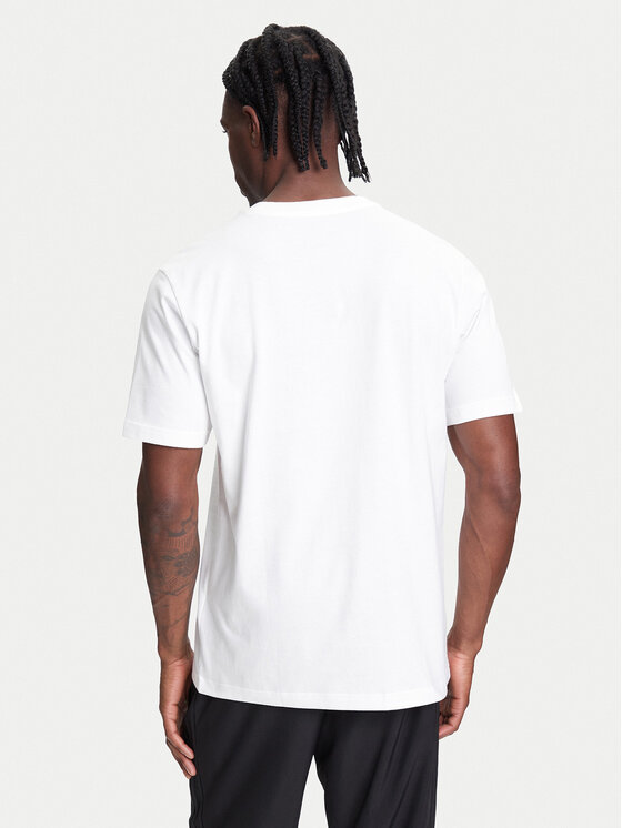 adidas adidas Tricou Pennant Trim Graphic JL9226 Alb Regular Fit