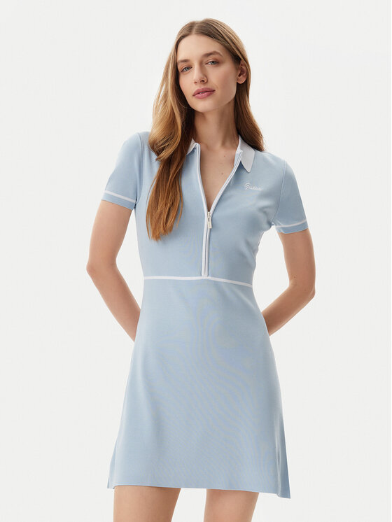 Guess Guess Kötött ruha V5GK00 Z3D60 Kék Regular Fit