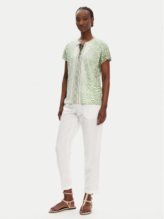 Olsen Olsen Bluse 11105099 Grün Regular Fit