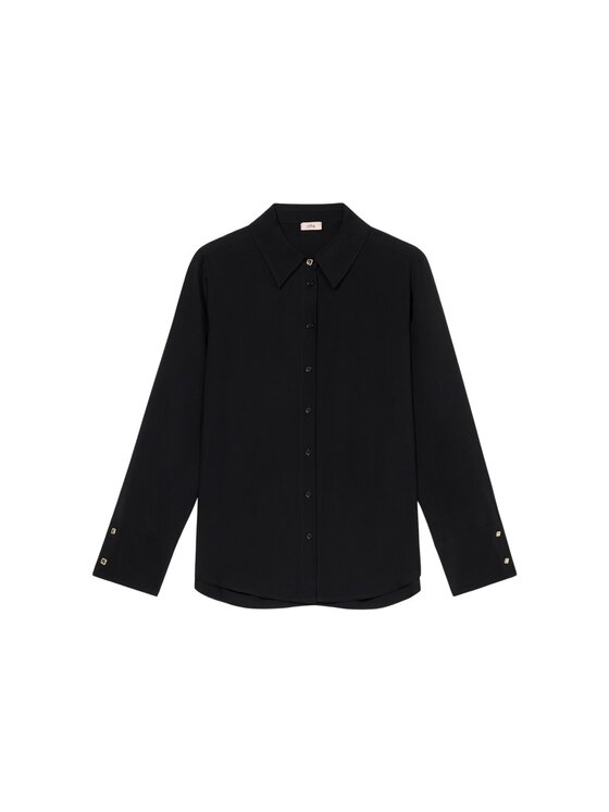 Oltre Oltre Koszula 5112R003017N033 Czarny Regular Fit