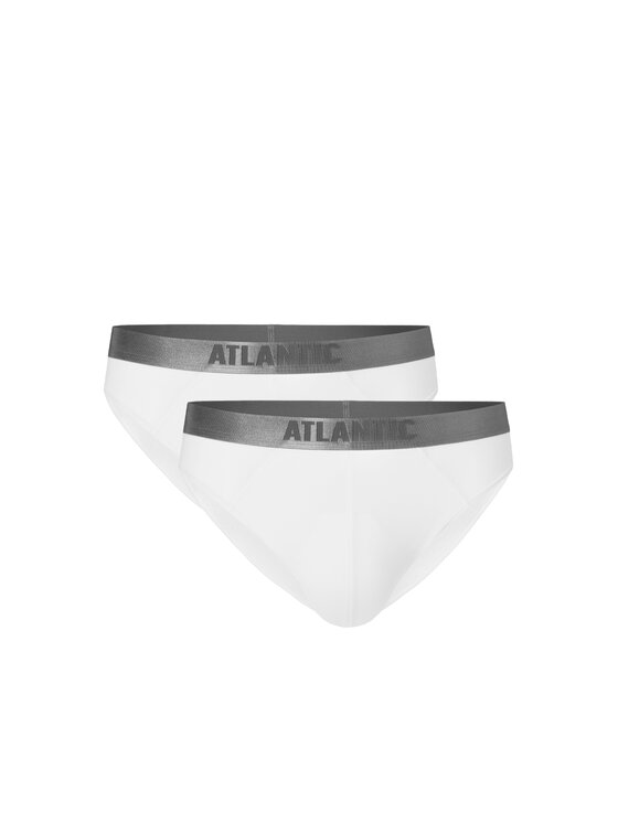 Atlantic Atlantic Komplet slipów 2BMP-013-BIAŁY-XL Biały