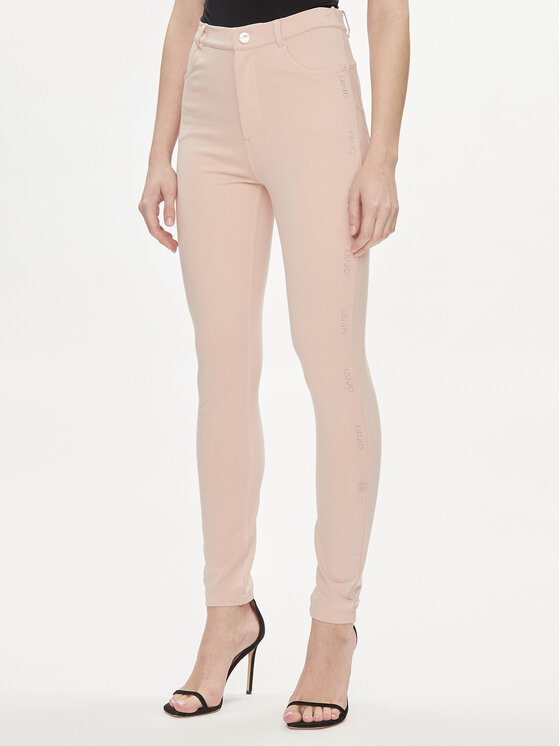 Liu Jo Liu Jo Kalhoty z materiálu TA4149 JS182 Růžová Regular Fit