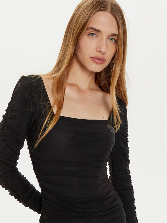 Marciano Guess Marciano Guess Koktejlové šaty 4BGK18 6286A Černá Slim Fit