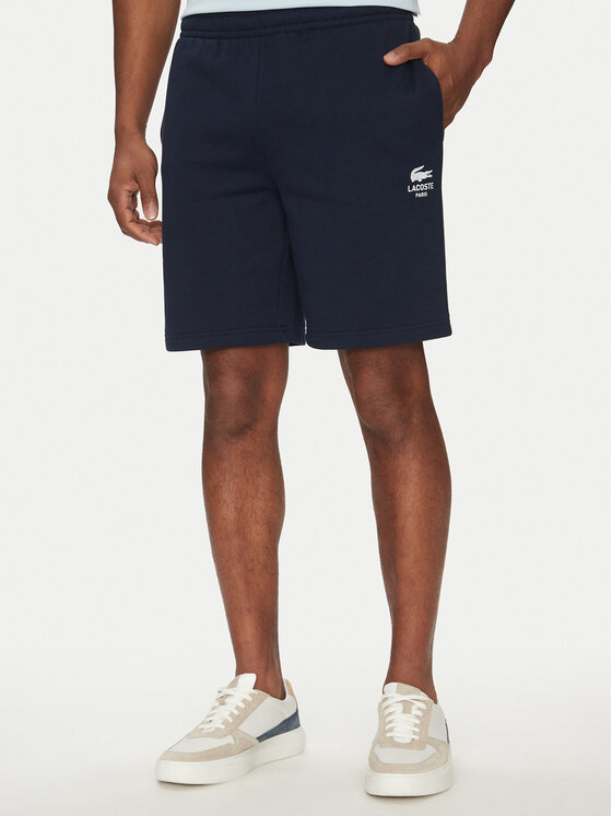 Lacoste Lacoste Pantaloncini sportivi Unisex GH0990 Blu scuro Regular Fit