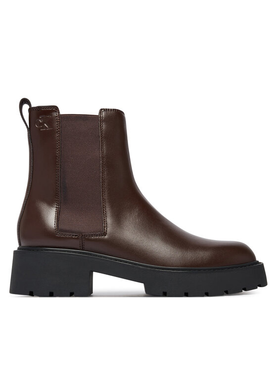 Calvin Klein Ghete Jodhpur Chunky Chelsea Boot Pol Lth HW0HW03267 Negru