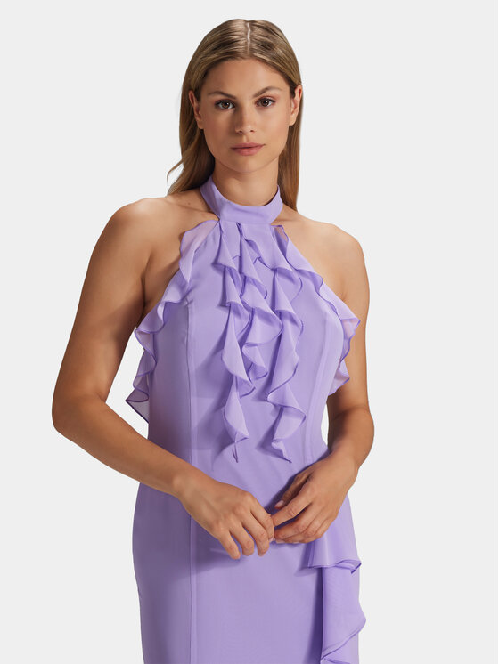 Swing Swing Официална рокля 5AG20500 Виолетов Regular Fit