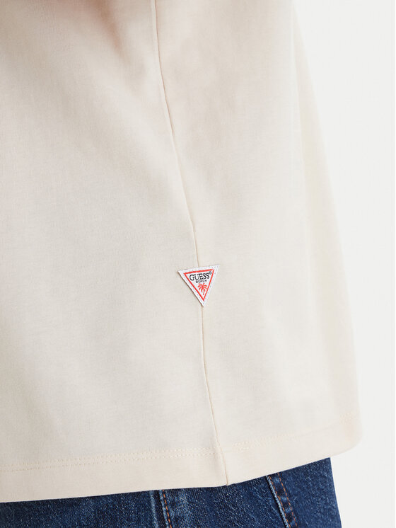 Guess Guess T-Shirt F6GI07 K8FQ4 Béžová Regular Fit