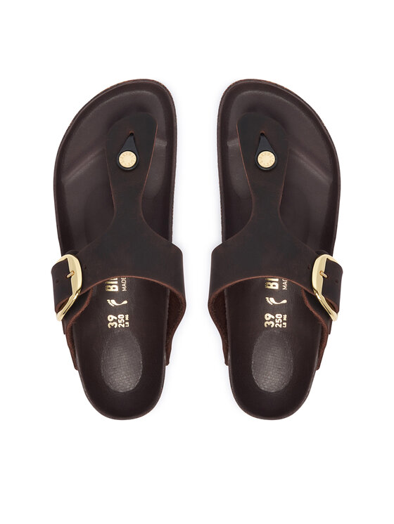 Birkenstock Birkenstock Čības uz pirksta Gizeh Big Buckle 1033002 Tumši brūna