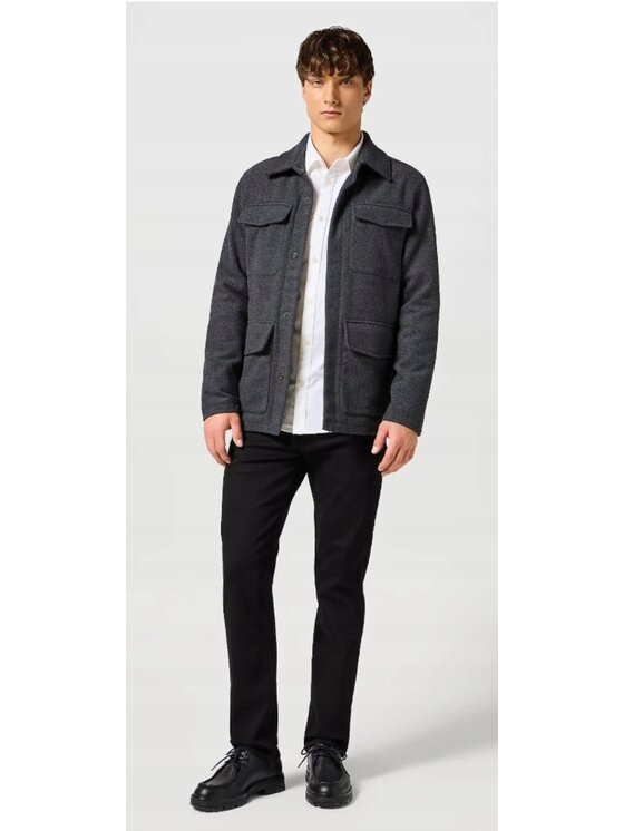 Wrangler Wrangler Kurtka koszulowa Transitional Jacket Szary Regular Fit