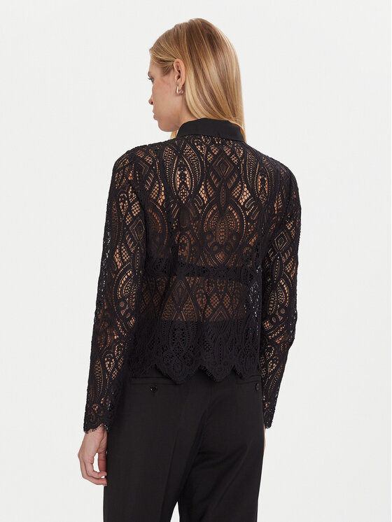 Morgan Morgan Blúzka 252-TLILA Čierna Slim Fit