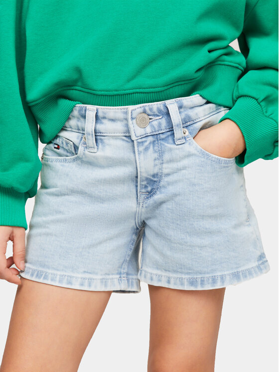 Tommy Hilfiger Pantaloni scurți de blugi Nora KG0KG07917 Albastru Regular Fit