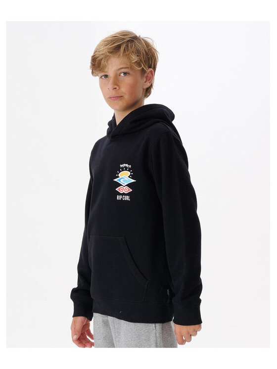Rip Curl Rip Curl Bluza Search Icon Hood -Boy Czarny Standard Fit