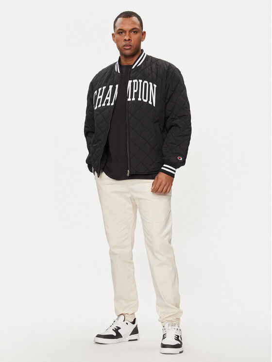 Champion Champion Μπόμπερ μπουφάν 219897 Μαύρο Regular Fit