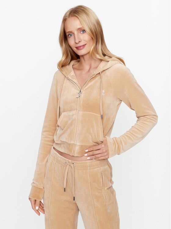 Juicy Couture Juicy Couture Pulóver Madison JCWA122001483 Bézs Slim Fit