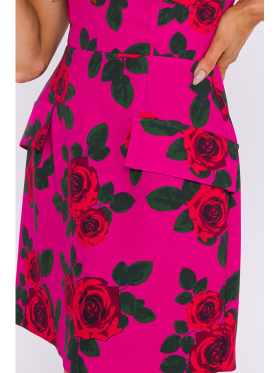 Made of Emotion Made of Emotion Sukienka wieczorowa M795 Różowy Skinny Fit