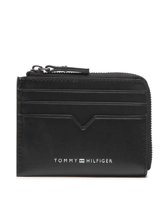 Tommy Hilfiger Etui za kreditne kartice Th Modern Leather Cc With Zap AM0AM10772 Črna