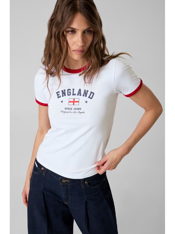 Guess Jeans Guess Jeans T-shirt 183096 Bianco Classic Fit