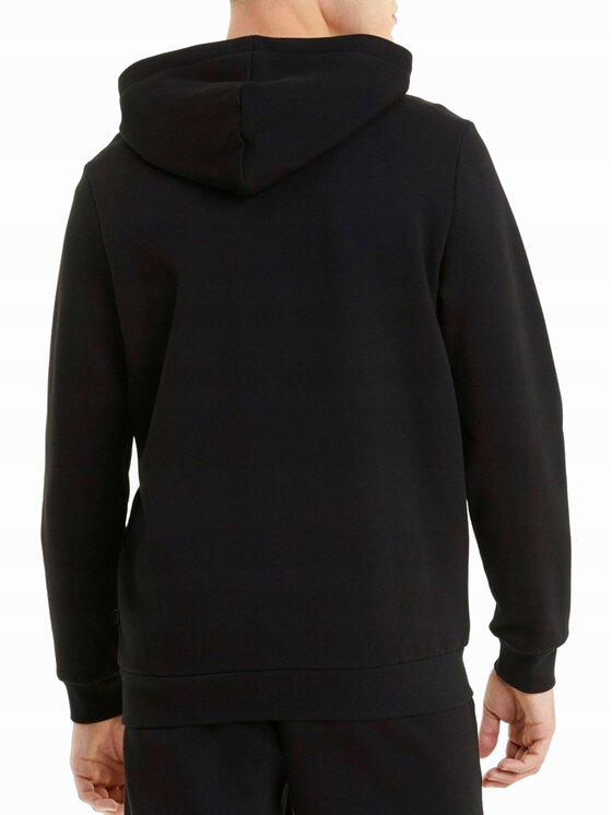 Puma Puma Bluza Puma Essentials Big Logo Full-Zip Hoodie Czarny Standard Fit
