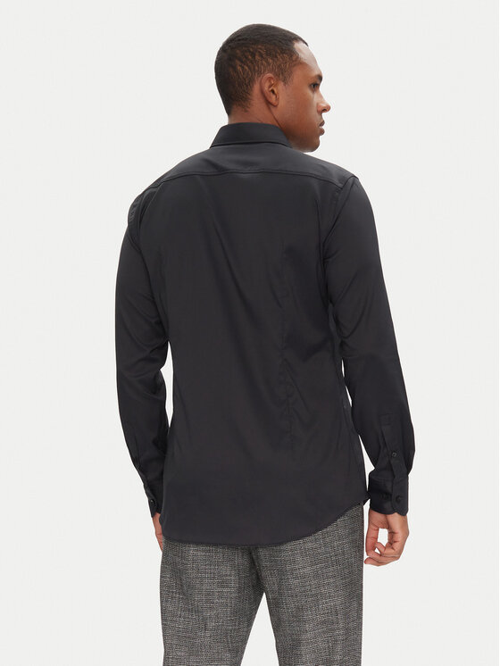 BOSS BOSS Krekls P-Hank 50503356 Melns Slim Fit