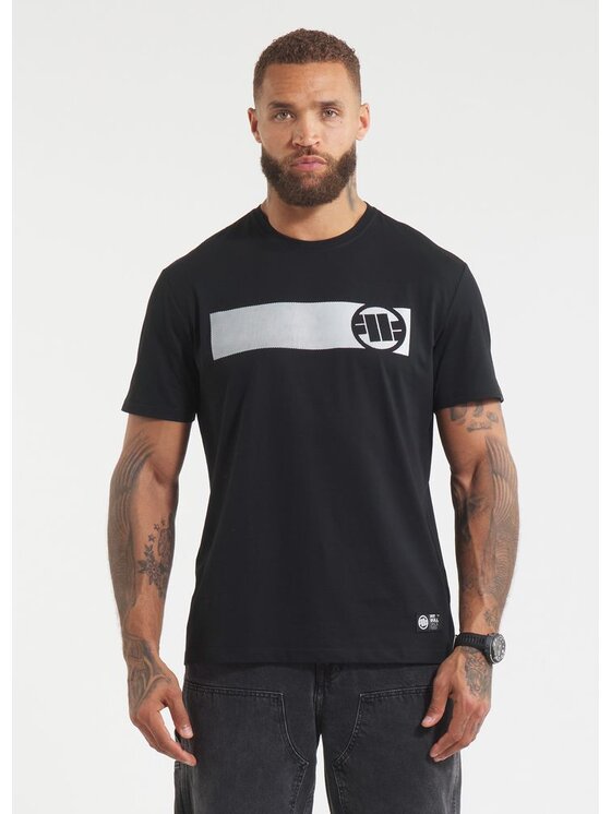 PITBULL PITBULL T-Shirt Koszulka Casino S Czarny Regular Fit