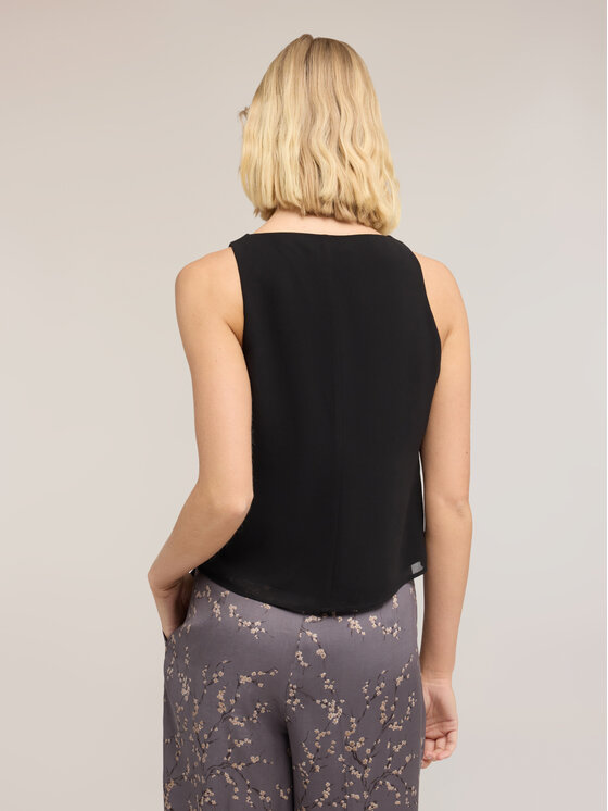 Motivi Motivi Top D036Q000543N033 Czarny Regular Fit