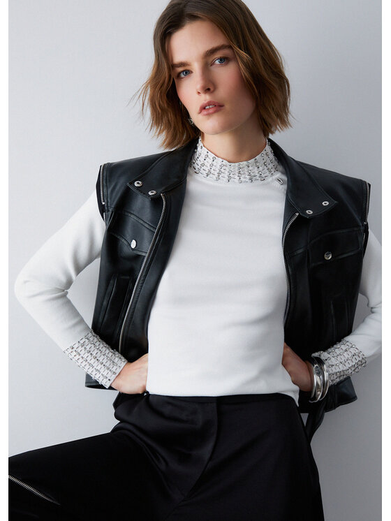 Liu Jo Liu Jo Maglione PA6046MS99EX0256 Bianco Slim Fit