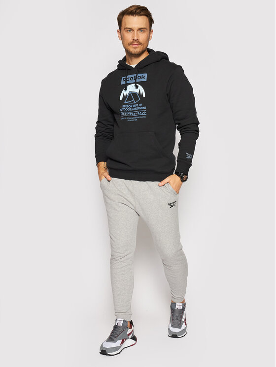 Felpa Camping Graphic GS4191 Nero Relaxed Fit