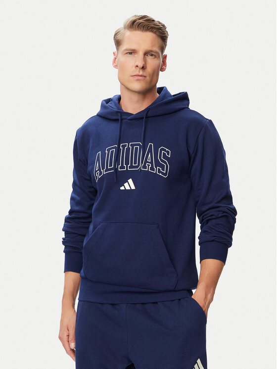 adidas Hanorac Collegiate Script Graphic Hoodie KC7186 Albastru Regular Fit