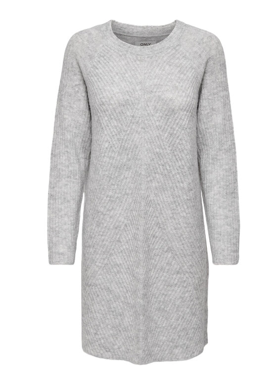 ONLY ONLY Трикотажна сукня 15196724 Сірий Regular Fit