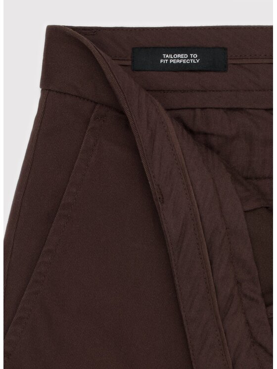 Pako Lorente Pako Lorente Spodnie materiałowe P25WB-WX-001 Brązowy Classic Fit