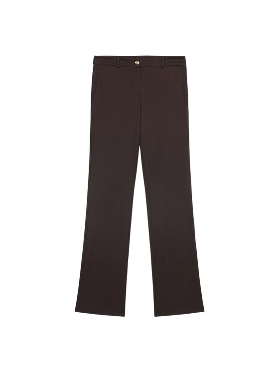 Oltre Oltre Pantaloni di tessuto P046R108804N022 Marrone Regular Fit