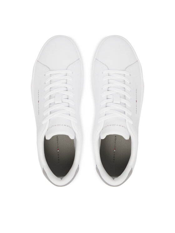 Tommy Hilfiger Tommy Hilfiger Sportcipők Th Court Core Ess Leather FM0FM05367 Fehér