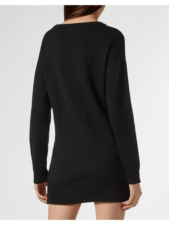 PHILIPP PLEIN PHILIPP PLEIN Sweter 30922 Czarny Regular Fit